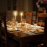 Décoration de table pour un repas de fête