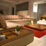 Salon moderne et chaleureux