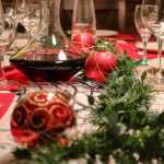 Décoration de table de Noël