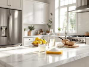 Association du bicarbonate et du vinaigre blanc pour nettoyer naturellement la maison