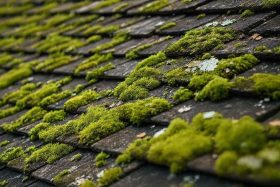 Enlever la mousse et le lichen des toitures