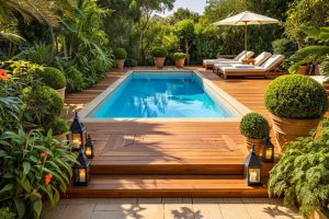 Les avantages d'une piscine semi-enterrée pour votre jardin