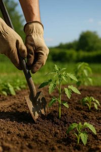 Planter des tomates en terre