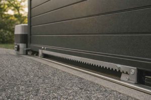 Motorisation à crémaillère pour portail coulissant