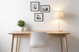 Un bureau scandinave minimaliste et fonctionnel. Idées pour aménager un espace de travail épuré et inspirant