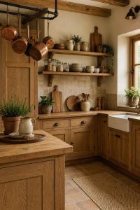 Une cuisine en chêne massif pour un style rustique et intemporel. Inspirez-vous pour votre propre projet de rénovation