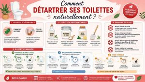 Toutes les astuces pour détartrer vos toilettes naturellement en une seule infographie ! À imprimer ou épingler