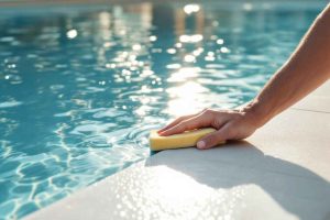 Méthode simple pour nettoyer efficacement la ligne d'eau d'une piscine